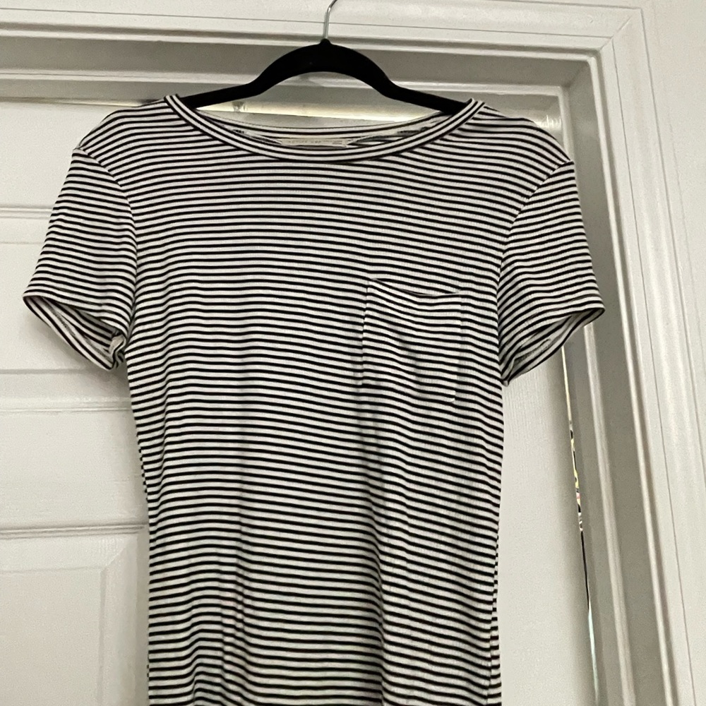 Black and white striped shirt